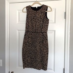 J Crew Leopard Sheath